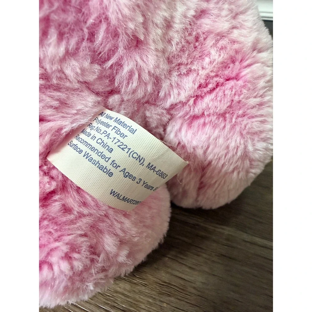 Vintage Hugfun Pink Bunny with‎ Neck Ribbon Plush
